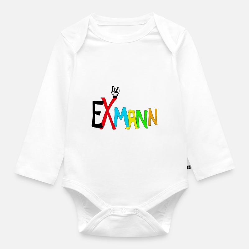 exmann - Baby Bio-Langarm-Body - Weiß