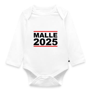 malle 2025 - Baby Bio-Langarm-Body - Weiß - Vorne