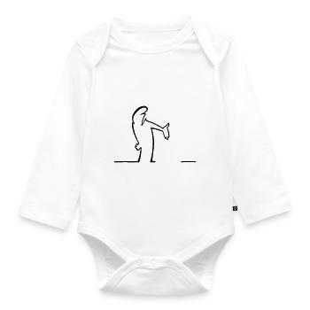die Linie - Baby Bio-Langarm-Body - Weiß - Vorne