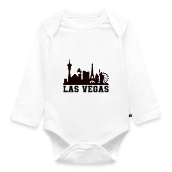 Horizon de Vegas - Body Bébé bio manches longues - blanc - Devant