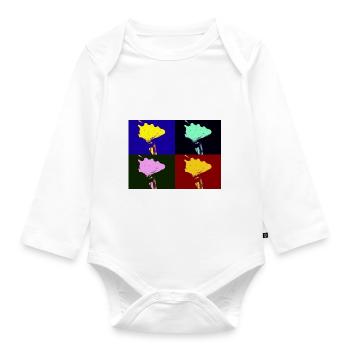 Shell Imagination - Organic Longsleeve Baby Bodysuit - white - Front