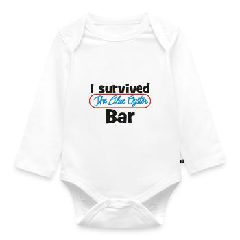 I survived the Blue Oyster Bar - Baby Bio-Langarm-Body - Weiß - Vorne