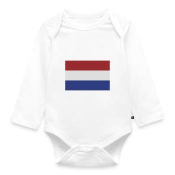 niederlande - Organic Longsleeve Baby Bodysuit - white - Front