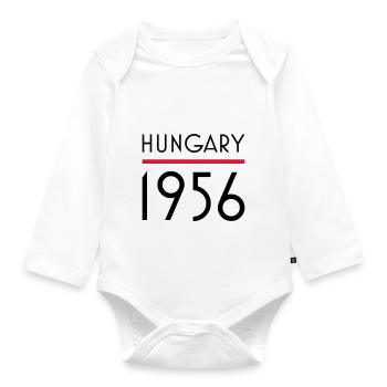 Hungary 1956 anticommunism - Organic Longsleeve Baby Bodysuit - white - Front