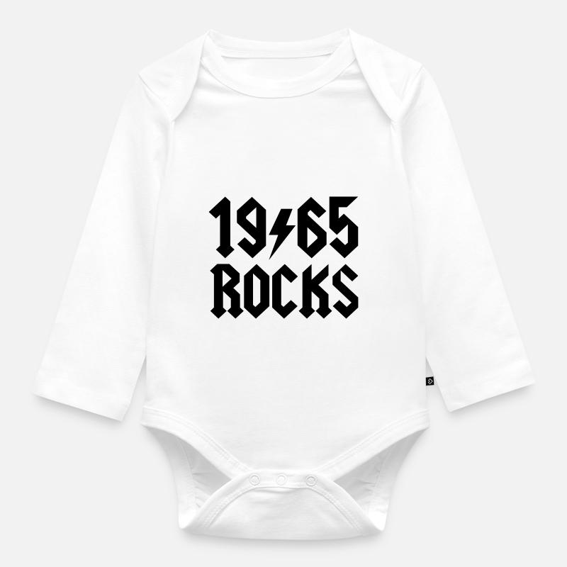 1965 - Body Bébé bio manches longues - blanc