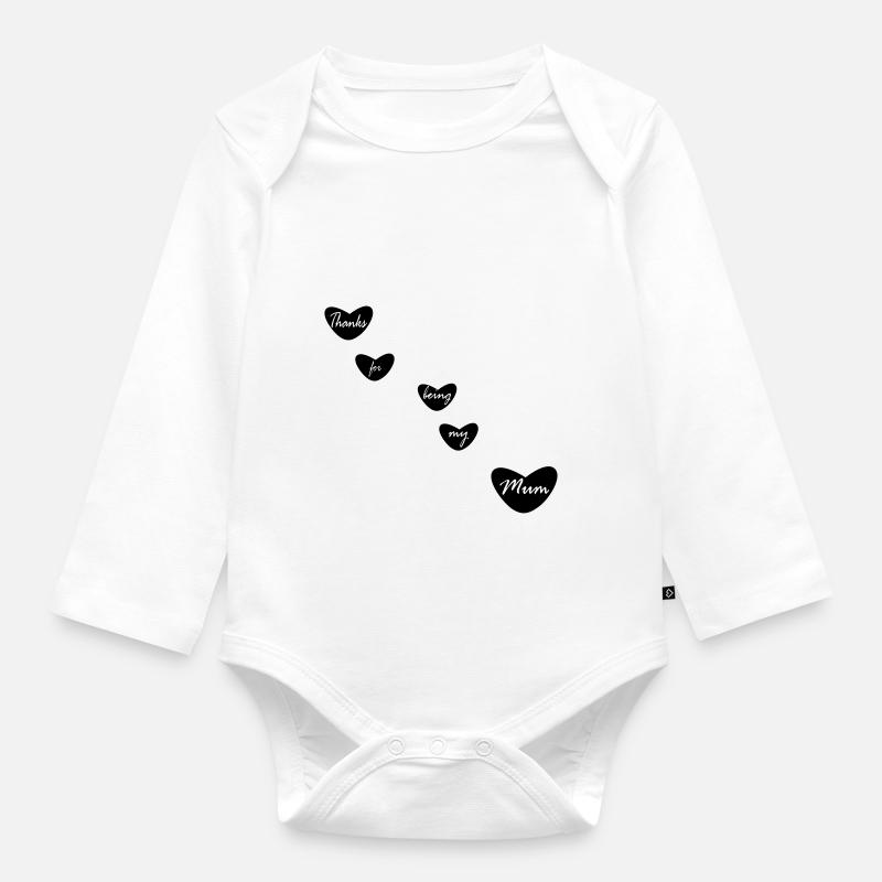 Thanks1 - Body Bébé bio manches longues - blanc