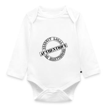 produit MARTINIQUE - Body Bébé bio manches longues - blanc - Devant