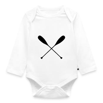 Paddle - Organic Longsleeve Baby Bodysuit - white - Front