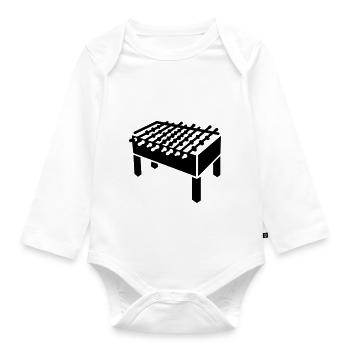 Kicker - line - Baby Bio-Langarm-Body - Weiß - Vorne