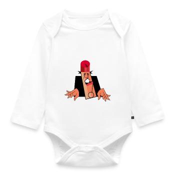 Tommy Cooper - Organic Longsleeve Baby Bodysuit - white - Front