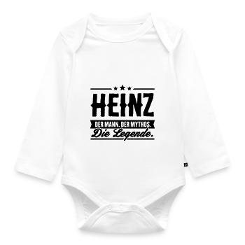 Man Myth Legend Heinz - Body Bébé bio manches longues - blanc - Devant