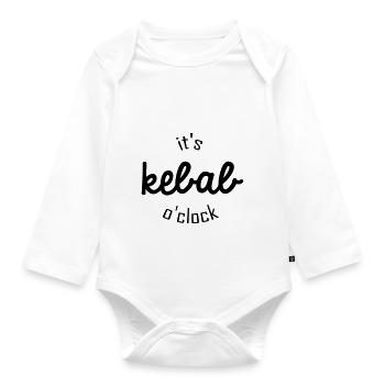 It's kebab o clock - Body Bébé bio manches longues - blanc - Devant
