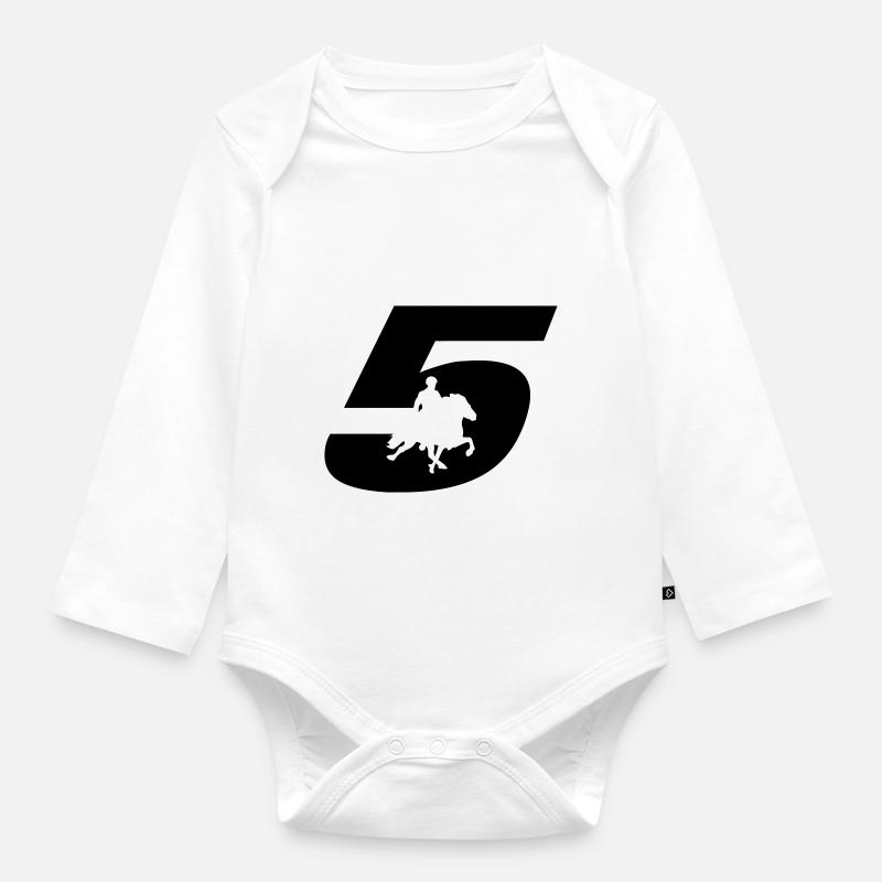 5 - Baby Bio-Langarm-Body - Weiß