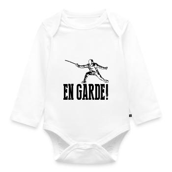 En garde - Baby Bio-Langarm-Body - Weiß - Vorne