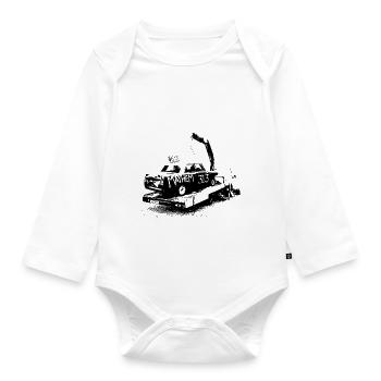 Mayhem! - Organic Longsleeve Baby Bodysuit - white - Front