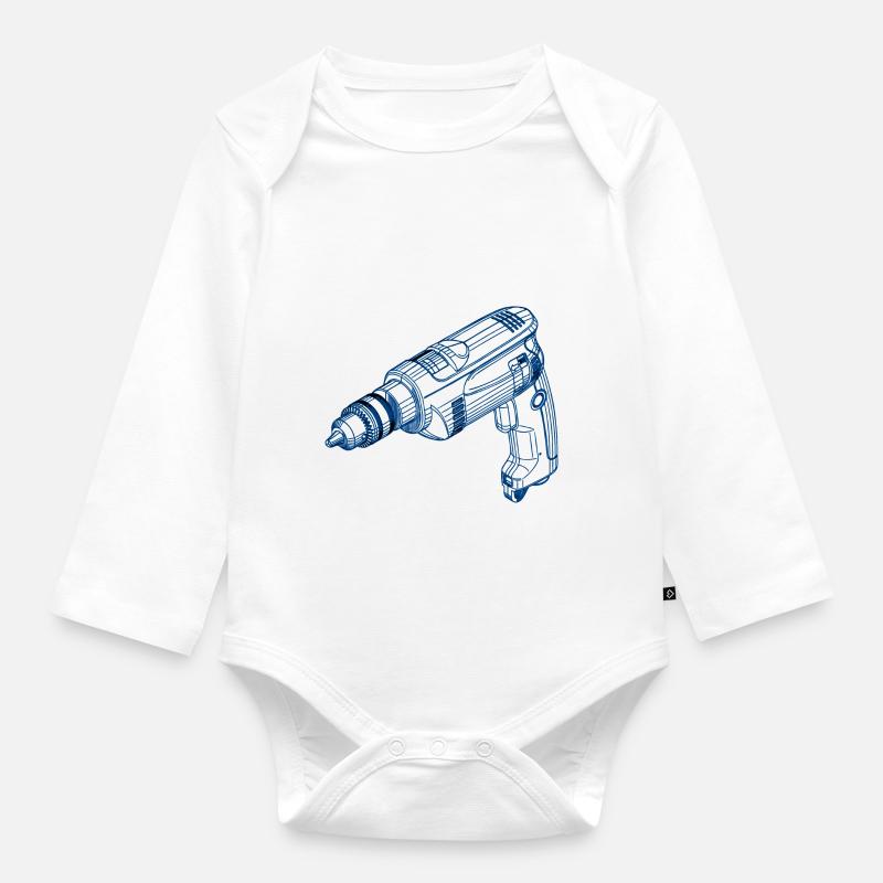 foret - Body Bébé bio manches longues - blanc