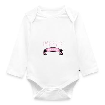Policie re cadeau humour - Body Bébé bio manches longues - blanc - Devant