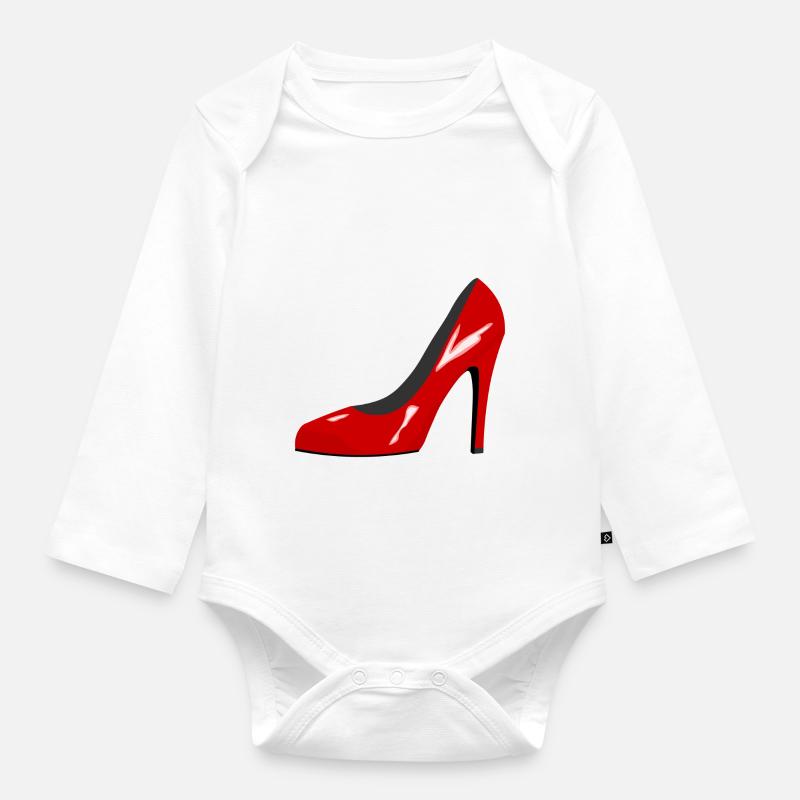 chaussures à talon - Body Bébé bio manches longues - blanc
