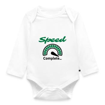 Speed Complete... - Baby Bio-Langarm-Body - Weiß - Vorne