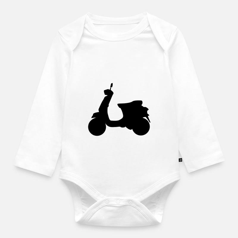 Roller - Baby Bio-Langarm-Body - Weiß
