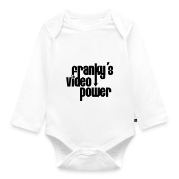 Franky´s Video Power - Baby Bio-Langarm-Body - Weiß - Vorne
