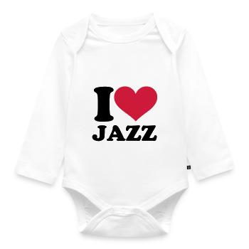 Jazz - Baby Bio-Langarm-Body - Weiß - Vorne