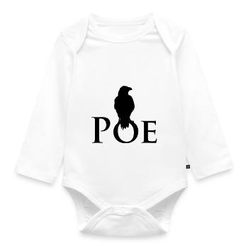 Poe Rabe - Baby Bio-Langarm-Body - Weiß - Vorne