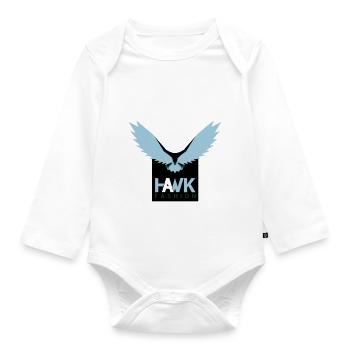 HAWK - Organic Longsleeve Baby Bodysuit - white - Front