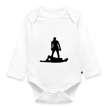 ali - Baby Bio-Langarm-Body - Weiß - Vorne