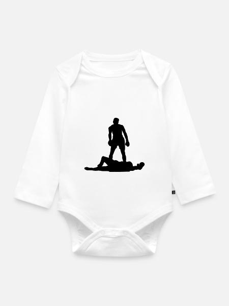 ali - Baby Bio-Langarm-Body - Weiß
