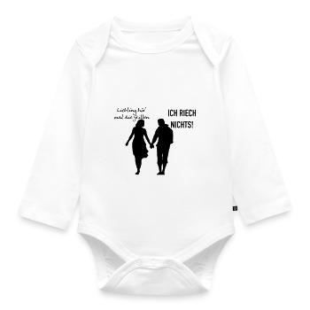 Grillen romantisch - Baby Bio-Langarm-Body - Weiß - Vorne
