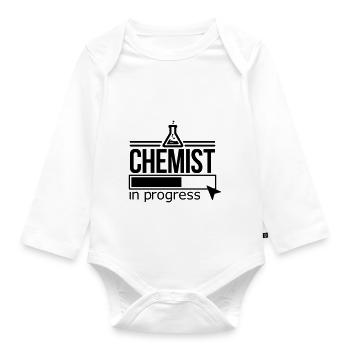 chemist - Organic Longsleeve Baby Bodysuit - white - Front