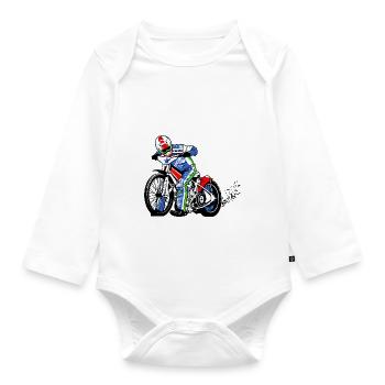 Speedway - Organic Longsleeve Baby Bodysuit - white - Front