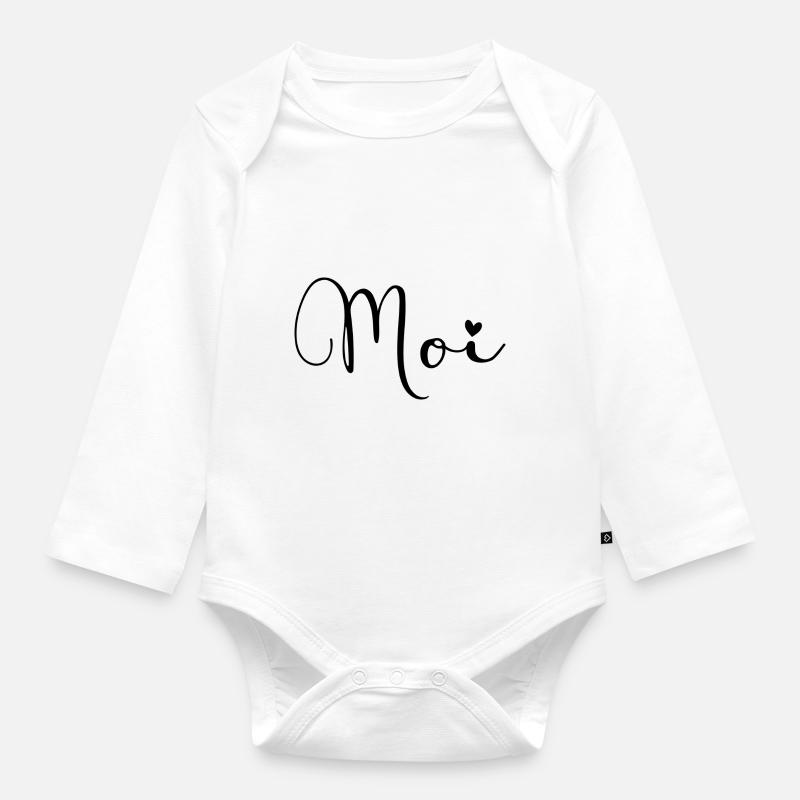 Moi - Baby Bio-Langarm-Body - Weiß
