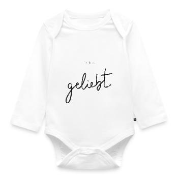 du bist geliebt - Baby Bio-Langarm-Body - Weiß - Vorne