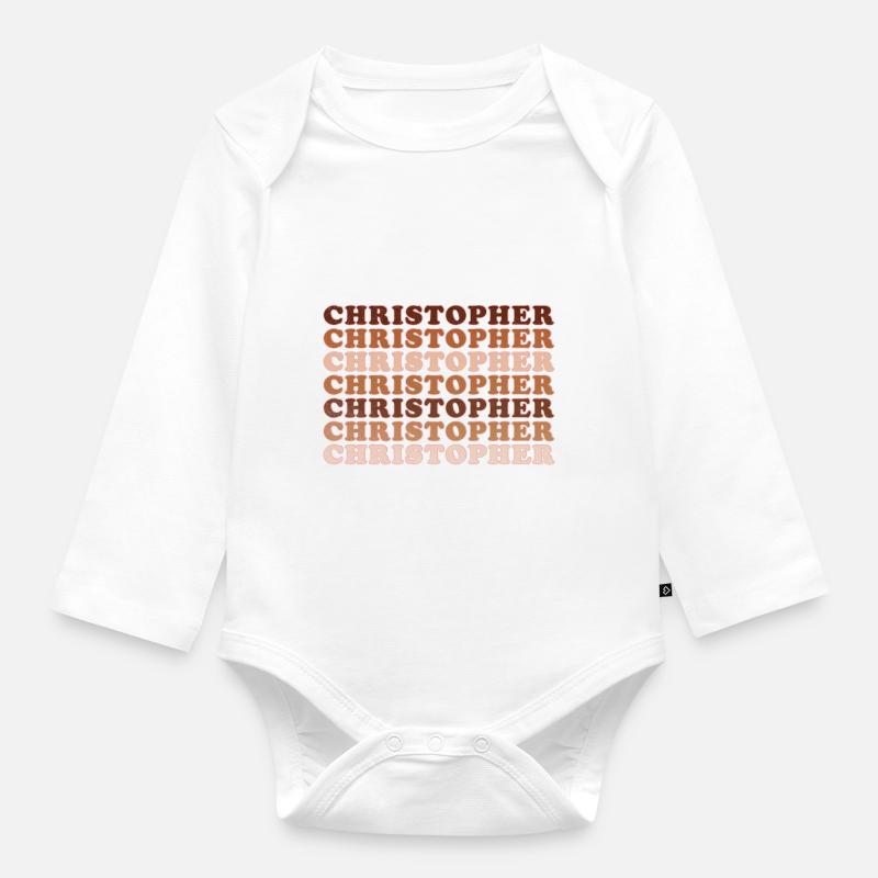 Christopher - Body Bébé bio manches longues - blanc