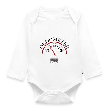 Oldometer 30e anniversaire - Body Bébé bio manches longues - blanc - Devant