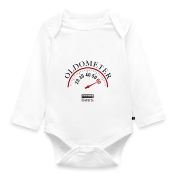 Oldometer 60e anniversaire - Body Bébé bio manches longues - blanc - Devant