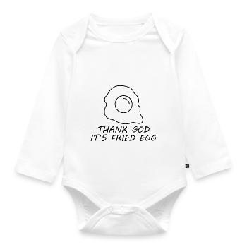 Fun Fun Funny - Organic Longsleeve Baby Bodysuit - white - Front