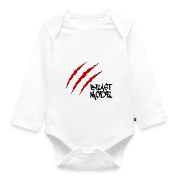 Scars Beast - Baby Bio-Langarm-Body - Weiß - Vorne
