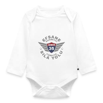 Izmir - Organic Longsleeve Baby Bodysuit - white - Front