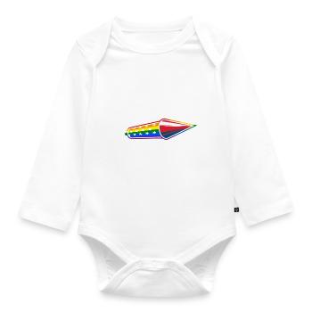 LGBT - Baby Bio-Langarm-Body - Weiß - Vorne