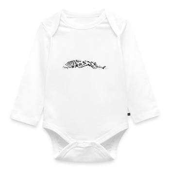 Greyhound - Organic Longsleeve Baby Bodysuit - white - Front