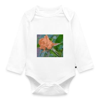 Orange Liquid - Organic Longsleeve Baby Bodysuit - white - Front