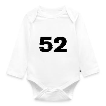 52 Nombre - Body Bébé bio manches longues - blanc - Devant