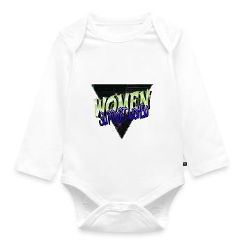 Barber Hair Birthday LGBT Feminine Equal - Organic Longsleeve Baby Bodysuit - white - Front