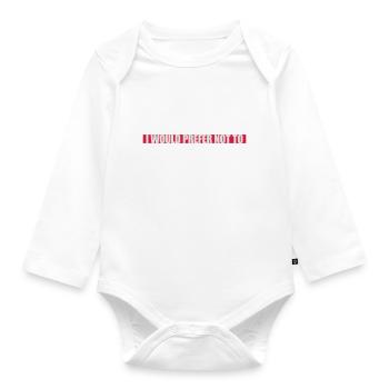 I prefer not to - Organic Longsleeve Baby Bodysuit - white - Front