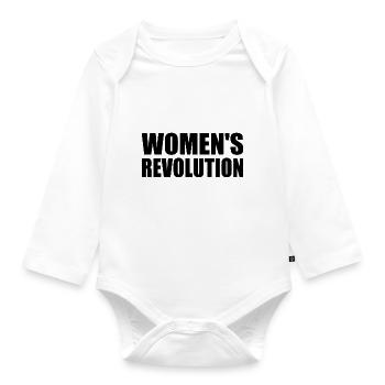 Womens revolution - Body Bébé bio manches longues - blanc - Devant