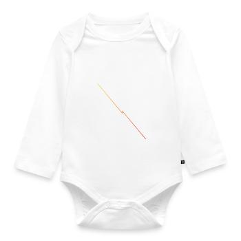 gift bedroom present idea bubaprints awkward fun - Organic Longsleeve Baby Bodysuit - white - Front