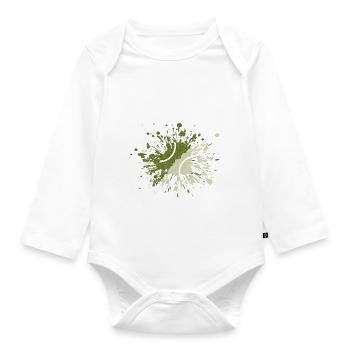 Tennis - Organic Longsleeve Baby Bodysuit - white - Front